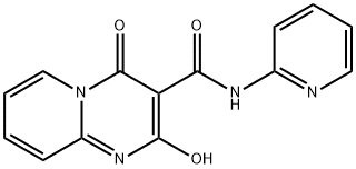 2-HYDROXY-4-OXO-N-(2-PYRIDINYL)-4H-PYRIDO[1,2-A]PYRIMIDINE-3-CARBOXAMIDE Struktur