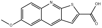 6-METHOXY-THIENO[2,3-B]QUINOLINE-2-CARBOXYLIC ACID Struktur