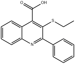 3-(ETHYLSULFANYL)-2-PHENYL-4-QUINOLINECARBOXYLIC ACID Struktur