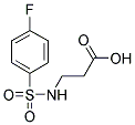 3-[[(4-FLUOROPHENYL)SULFONYL]AMINO]PROPANOIC ACID Struktur