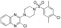 2-CHLORO-3-(4-[(4-CHLORO-2,5-DIMETHYLPHENYL)SULFONYL]PIPERAZINO)QUINOXALINE Struktur