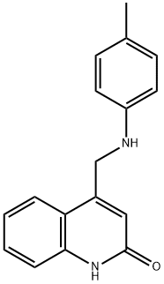 4-(P-TOLYLAMINO-METHYL)-1H-QUINOLIN-2-ONE Struktur