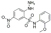 2-HYDRAZINO-N-(2-METHOXY-PHENYL)-5-NITRO-BENZENESULFONAMIDE Struktur