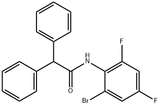 N-(2-BROMO-4,6-DIFLUOROPHENYL)-2,2-DIPHENYLETHANAMIDE Struktur