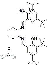 (S,S)-N,N'-BIS(3,5-DI-TERT-BUTYLSALICYLIDENE)-1,2-CYCLOHEXANEDIAMINOALUMINIUM(III) CHLORIDE Struktur