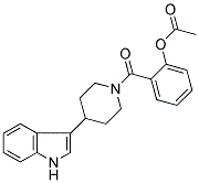 ACETIC ACID, 2-[(4-(1H-INDOL-3-YL)PIPERIDIN-1-YL)CARBONYL]PHENYL ESTER Struktur