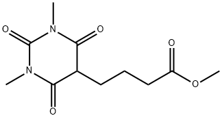 METHYL 4-(1,3-DIMETHYL-2,4,6-TRIOXOHEXAHYDRO-5-PYRIMIDINYL)BUTANOATE Struktur