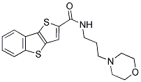 N-(3-MORPHOLIN-4-YLPROPYL)THIENO[3,2-B][1]BENZOTHIOPHENE-2-CARBOXAMIDE Struktur