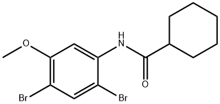 N-(2,4-DIBROMO-5-METHOXYPHENYL)CYCLOHEXYLFORMAMIDE Struktur