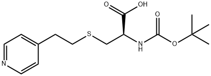 BOC-S-(2-(4-PYRIDYL)ETHYL)-L-CYSTEINE Struktur