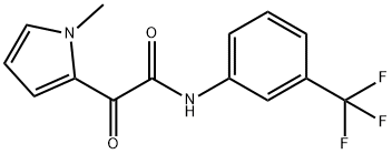 2-(1-METHYL-1H-PYRROL-2-YL)-2-OXO-N-[3-(TRIFLUOROMETHYL)PHENYL]ACETAMIDE Struktur