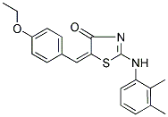 (5E)-2-[(2,3-DIMETHYLPHENYL)AMINO]-5-(4-ETHOXYBENZYLIDENE)-1,3-THIAZOL-4(5H)-ONE Struktur