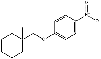 (1-METHYLCYCLOHEXANYL)METHYL-4-NITROPHENYL ETHER Struktur