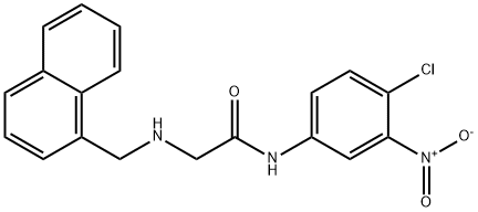 N-(4-CHLORO-3-NITROPHENYL)-2-[(1-NAPHTHYLMETHYL)AMINO]ACETAMIDE Struktur