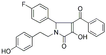 4-BENZOYL-5-(4-FLUOROPHENYL)-3-HYDROXY-1-(4-HYDROXYPHENETHYL)-1H-PYRROL-2(5H)-ONE Struktur