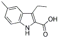 3-ETHYL-5-METHYL-1H-INDOLE-2-CARBOXYLIC ACID Struktur