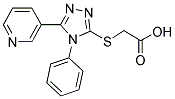 (4-PHENYL-5-PYRIDIN-3-YL-4 H-[1,2,4]TRIAZOL-3-YLSULFANYL)-ACETIC ACID Struktur