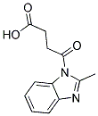 4-(2-METHYL-BENZOIMIDAZOL-1-YL)-4-OXO-BUTYRIC ACID Struktur