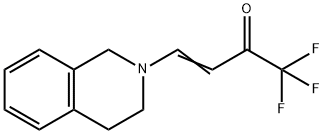 (E)-4-[3,4-DIHYDRO-2(1H)-ISOQUINOLINYL]-1,1,1-TRIFLUORO-3-BUTEN-2-ONE Struktur