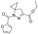 ETHYL 4-(2-FUROYL)-4,5-DIAZASPIRO[2.4]HEPT-5-ENE-6-CARBOXYLATE Struktur