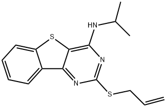 2-(ALLYLSULFANYL)-N-ISOPROPYL[1]BENZOTHIENO[3,2-D]PYRIMIDIN-4-AMINE Struktur