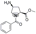 (2S,4S)-4-AMINO-1-N-BENZOYL-PYRROLIDINE-2-CARBOXYLIC ACID METHYL ESTER Struktur