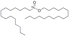 HEXADECYLHEXADECANOATE, [CARBONYL-14C] Struktur