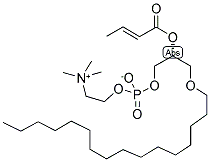 1-O-HEXADECYL-2-BUTENOYL-SN-GLYCERO-3-PHOSPHOCHOLINE Struktur