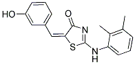 (5E)-2-[(2,3-DIMETHYLPHENYL)AMINO]-5-(3-HYDROXYBENZYLIDENE)-1,3-THIAZOL-4(5H)-ONE Struktur