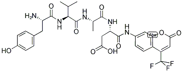 H-TYR-VAL-ALA-ASP-AFC Struktur