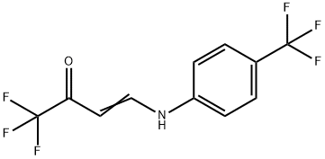 (E)-1,1,1-TRIFLUORO-4-[4-(TRIFLUOROMETHYL)ANILINO]-3-BUTEN-2-ONE Struktur