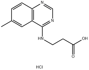 3-(6-METHYL-QUINAZOLIN-4-YLAMINO)-PROPIONIC ACIDHYDROCHLORIDE Struktur