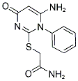 2-[(6-AMINO-4-OXO-1-PHENYL-1,4-DIHYDROPYRIMIDIN-2-YL)THIO]ACETAMIDE Struktur