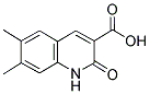 6,7-DIMETHYL-2-OXO-1,2-DIHYDROQUINOLINE-3-CARBOXYLIC ACID Struktur