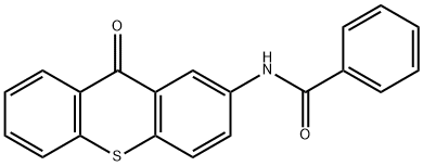 N-(9-OXO-9H-THIOXANTHEN-2-YL)BENZENECARBOXAMIDE Struktur