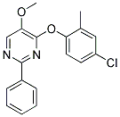 4-(4-CHLORO-2-METHYLPHENOXY)-2-PHENYL-5-PYRIMIDINYL METHYL ETHER Struktur