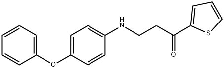 3-(4-PHENOXYANILINO)-1-(2-THIENYL)-1-PROPANONE Struktur