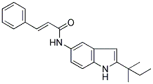 N-[2-(1,1-DIMETHYLPROPYL)-1H-INDOL-5-YL]-3-PHENYL-(2E)-PROPENAMIDE Struktur