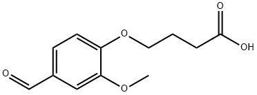 2-METHOXY-4-FORMYLPHENOXY-BUTYRIC ACID Struktur