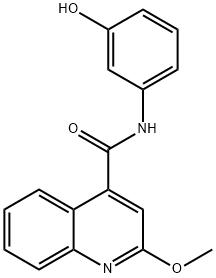 N-(3-HYDROXYPHENYL)-2-METHOXYQUINOLINE-4-CARBOXAMIDE Struktur