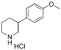 3-(4-METHOXYPHENYL) PIPERIDINE HYDROCHLORIDE Structure