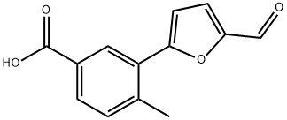 3-(5-FORMYL-FURAN-2-YL)-4-METHYL-BENZOIC ACID Struktur