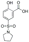 2-HYDROXY-5-(PYRROLIDINE-1-SULFONYL)-BENZOIC ACID Struktur