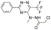 2-CHLORO-N'-METHYL-N'-[3-PHENYL-6-(TRIFLUOROMETHYL)-1,2,4-TRIAZIN-5-YL]ACETOHYDRAZIDE Struktur