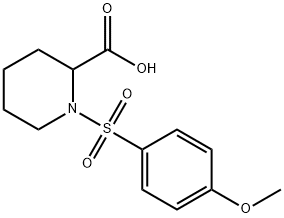 1-(4-METHOXY-BENZENESULFONYL)-PIPERIDINE-2-CARBOXYLIC ACID Struktur