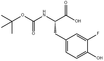 BOC-3-FLUORO-DL-TYROSINE Struktur