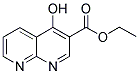 4-HYDROXY-[1,8]NAPHTHYRIDINE-3-CARBOXYLIC ACID ETHYL ESTER Struktur