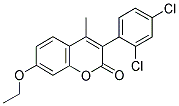 3(2',4'-DICHLOROPHENYL)-7-ETHOXY-4-METHYLCOUMARIN Struktur