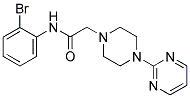 N-(2-BROMOPHENYL)-2-(4-PYRIMIDIN-2-YLPIPERAZINYL)ETHANAMIDE Struktur