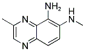 2-METHYL-7-METHYLAMINO-8-AMINO-QUINOXALINE Struktur